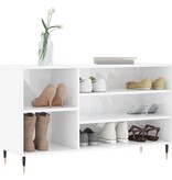 VidaXL Schoenenkast 102x36x60 cm bewerkt hout hoogglans wit
