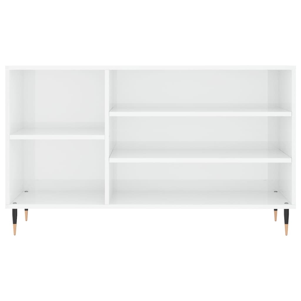 VidaXL Schoenenkast 102x36x60 cm bewerkt hout hoogglans wit