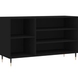 VidaXL Schoenenkast 102x36x60 cm bewerkt hout zwart