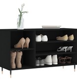 VidaXL Schoenenkast 102x36x60 cm bewerkt hout zwart