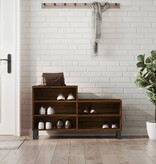 VidaXL Schoenenkast 102x36x60 cm bewerkt hout bruineikenkleurig