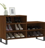 VidaXL Schoenenkast 102x36x60 cm bewerkt hout bruineikenkleurig