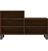 VidaXL Schoenenkast 102x36x60 cm bewerkt hout bruineikenkleurig