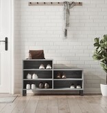 VidaXL Schoenenkast 102x36x60 cm bewerkt hout sonoma grijs