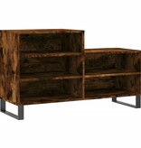 VidaXL Schoenenkast 102x36x60 cm bewerkt hout gerookt eikenkleurig