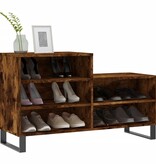 VidaXL Schoenenkast 102x36x60 cm bewerkt hout gerookt eikenkleurig