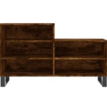 VidaXL Schoenenkast 102x36x60 cm bewerkt hout gerookt eikenkleurig