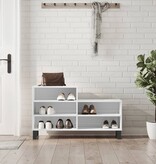 VidaXL Schoenenkast 102x36x60 cm bewerkt hout hoogglans wit