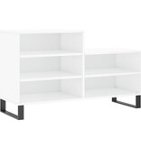 VidaXL Schoenenkast 102x36x60 cm bewerkt hout hoogglans wit