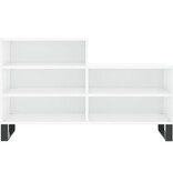 VidaXL Schoenenkast 102x36x60 cm bewerkt hout hoogglans wit