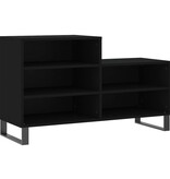 VidaXL Schoenenkast 102x36x60 cm bewerkt hout zwart