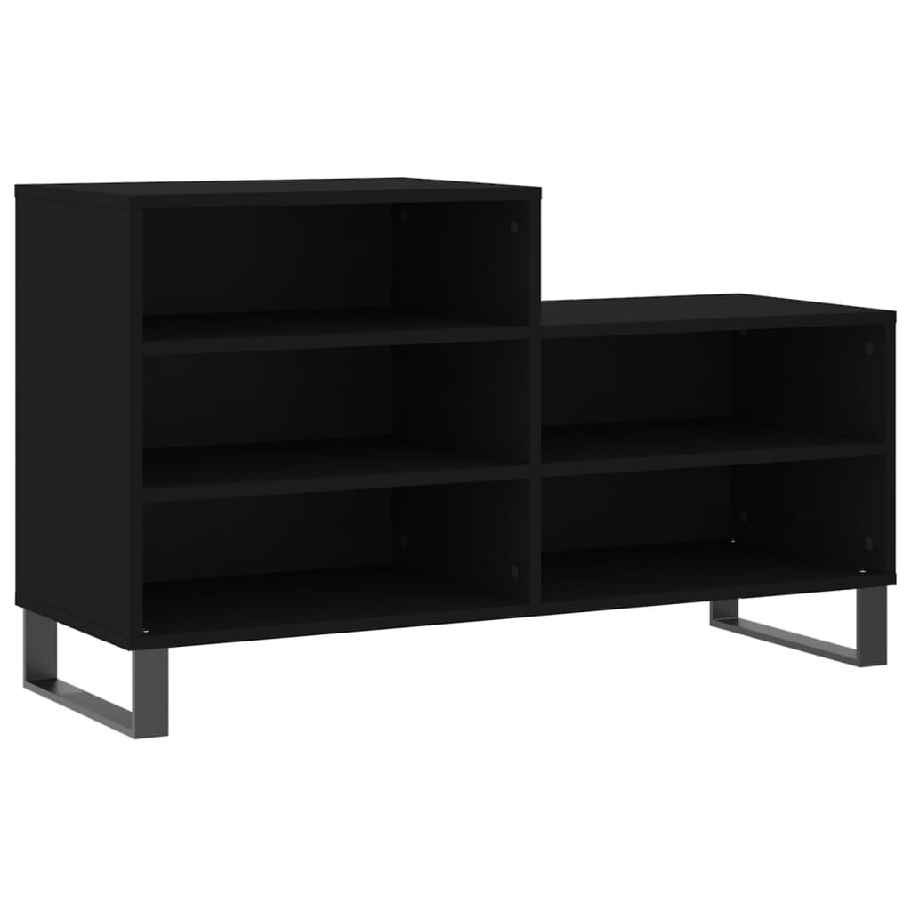 VidaXL Schoenenkast 102x36x60 cm bewerkt hout zwart