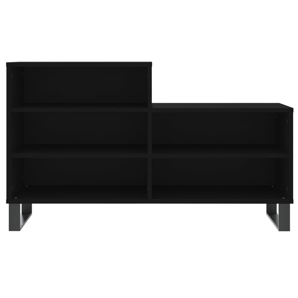 VidaXL Schoenenkast 102x36x60 cm bewerkt hout zwart