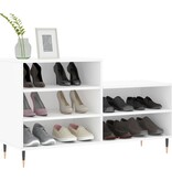 VidaXL Schoenenkast 102x36x60 cm bewerkt hout wit