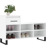 VidaXL Schoenenkast 102x36x60 cm bewerkt hout wit