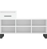 VidaXL Schoenenkast 102x36x60 cm bewerkt hout wit