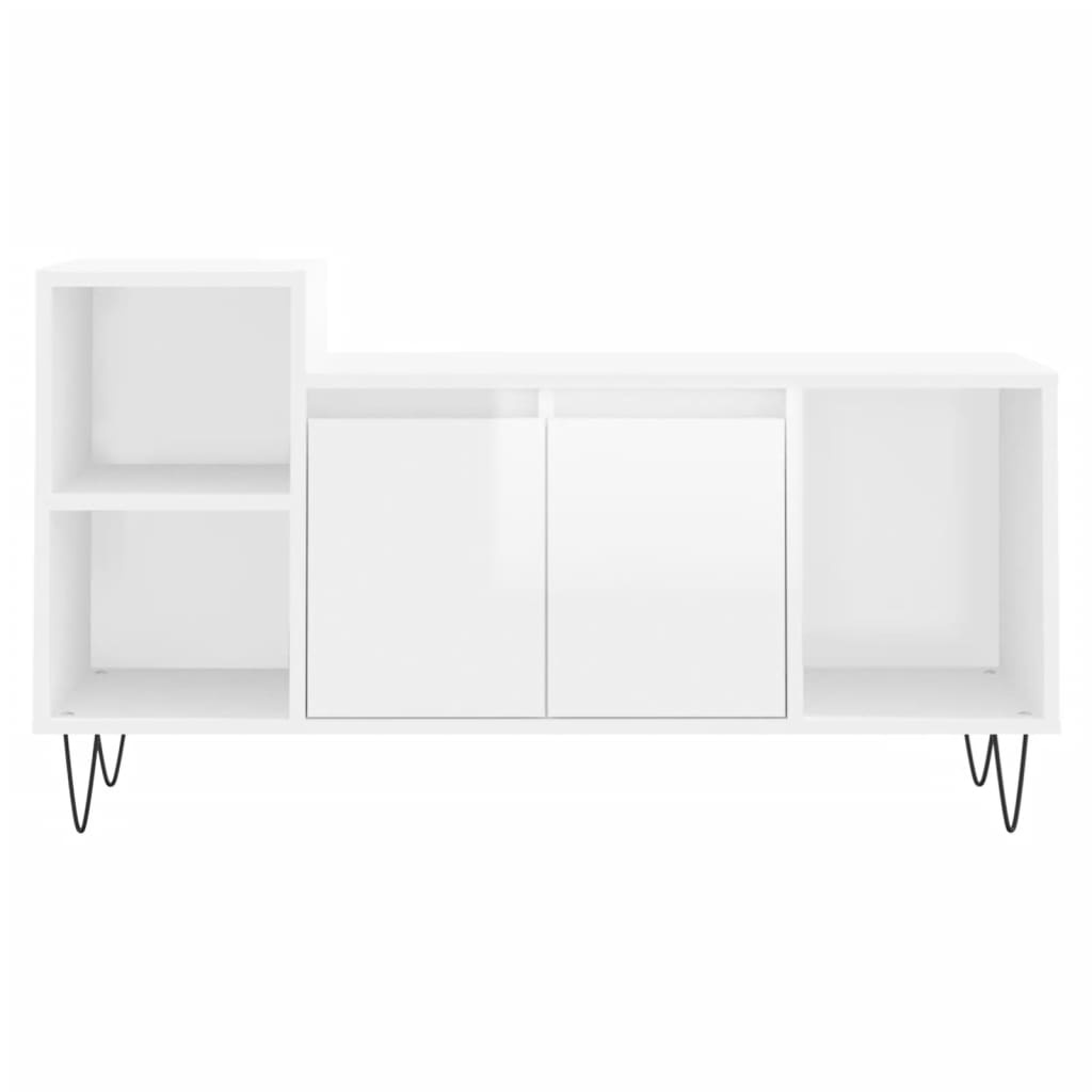 VidaXL Tv-meubel 100x35x55 cm bewerkt hout hoogglans wit