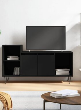 VidaXL Tv-meubel 100x35x55 cm bewerkt hout zwart
