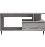 VidaXL Salontafel 90x49x45 cm bewerkt hout grijs sonoma