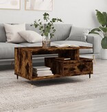 VidaXL Salontafel 90x49x45 cm bewerkt hout gerookt eikenkleurig