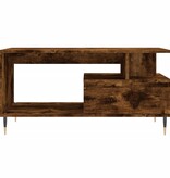 VidaXL Salontafel 90x49x45 cm bewerkt hout gerookt eikenkleurig