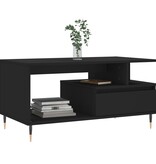 VidaXL Salontafel 90x49x45 cm bewerkt hout zwart