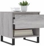 VidaXL Salontafels 2 st 50x46x50 cm bewerkt hout grijs sonoma eiken