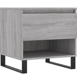 VidaXL Salontafels 2 st 50x46x50 cm bewerkt hout grijs sonoma eiken