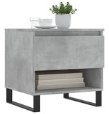 VidaXL Salontafels 2 st 50x46x50 cm bewerkt hout betongrijs