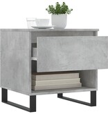 VidaXL Salontafels 2 st 50x46x50 cm bewerkt hout betongrijs
