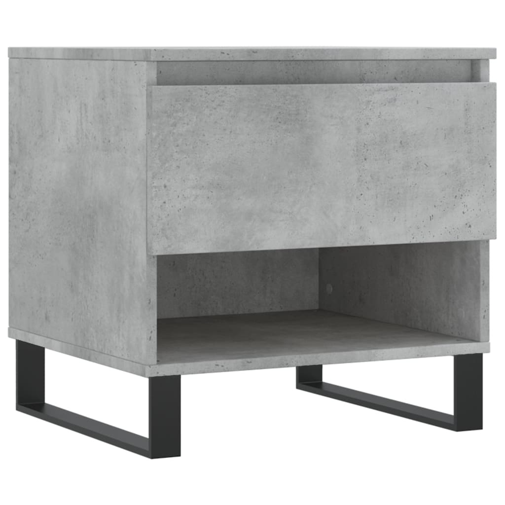 VidaXL Salontafels 2 st 50x46x50 cm bewerkt hout betongrijs