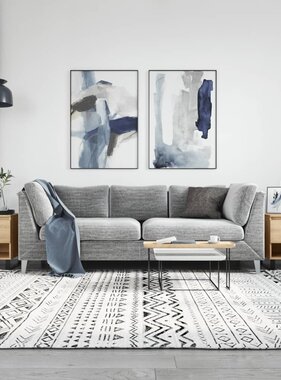 VidaXL Salontafels 2 st 50x46x50 cm bewerkt hout sonoma eikenkleurig