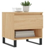 VidaXL Salontafels 2 st 50x46x50 cm bewerkt hout sonoma eikenkleurig