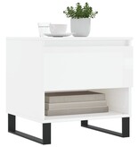 VidaXL Salontafels 2 st 50x46x50 cm bewerkt hout hoogglans wit