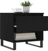 VidaXL Salontafels 2 st 50x46x50 cm bewerkt hout zwart