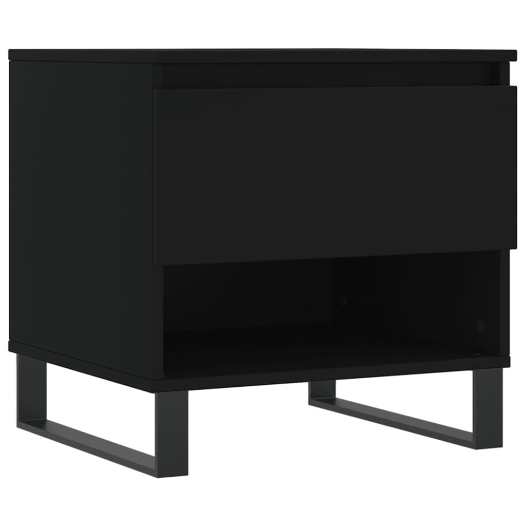 VidaXL Salontafels 2 st 50x46x50 cm bewerkt hout zwart