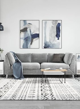 VidaXL Salontafels 2 st 50x46x50 cm bewerkt hout wit