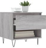 VidaXL Salontafels 2 st 50x46x50 cm bewerkt hout grijs sonoma eiken