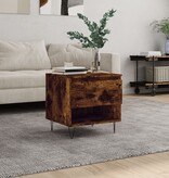 VidaXL Salontafel 50x46x50 cm bewerkt hout gerookt eikenkleurig