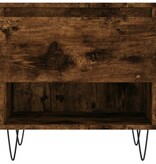 VidaXL Salontafel 50x46x50 cm bewerkt hout gerookt eikenkleurig