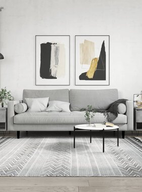 VidaXL Salontafels 2 st 50x46x50 cm bewerkt hout betongrijs