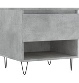 VidaXL Salontafels 2 st 50x46x50 cm bewerkt hout betongrijs