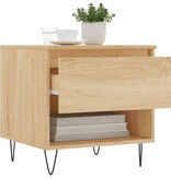 VidaXL Salontafels 2 st 50x46x50 cm bewerkt hout sonoma eikenkleurig