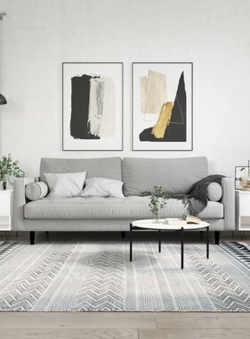 VidaXL Salontafels 2 st 50x46x50 cm bewerkt hout hoogglans wit