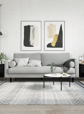 VidaXL Salontafels 2 st 50x46x50 cm bewerkt hout zwart