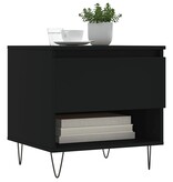 VidaXL Salontafels 2 st 50x46x50 cm bewerkt hout zwart