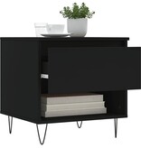 VidaXL Salontafels 2 st 50x46x50 cm bewerkt hout zwart