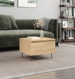 VidaXL Salontafel 50x46x35 cm bewerkt hout sonoma eikenkleurig