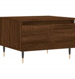 VidaXL Salontafels 2 st 50x46x35 cm bewerkt hout bruineikenkleurig
