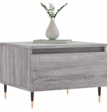 VidaXL Salontafels 2 st 50x46x35 cm bewerkt hout grijs sonoma eiken